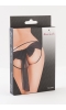 Эротические трусики Erolanta Lingerie Collection из стрейч-сетки с бантом, черные (46-48)