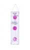 Анальные шарики Sexus Funny Five, ABS пластик, фиолетовые, 19,5 см