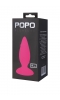 Анальная втулка TOYFA POPO Pleasure силиконовая, розовая, 9 см