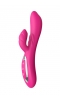 Вибратор Nalone Touch2, с клиторальным стимулятором, силиконовый, розовый, 21,8 см