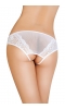 Эротические трусики Erolanta Lingerie Collection из стрейч-сетки белые (50-52)