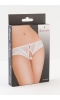 Эротические трусики Erolanta Lingerie Collection из стрейч-сетки белые (50-52)