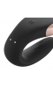 Парный вибратор Satisfyer Double Love с возможностью управления через пульт и приложение, черный