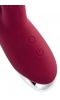 Вибратор с клиторальным стимулятором  L&#039;EROINA BY TOYFA SANGRA, бордовый, 20,5 см