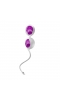 Вагинальные шарики из силикона L1 LOVE BALLS WHITE LIGHT VIOLET D 3,7 см