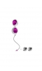 Вагинальные шарики из силикона L1 LOVE BALLS WHITE LIGHT VIOLET D 3,7 см