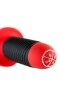 Вибратор TOYFA Black&amp;Red с двойным мотором, силиконовый, черный, 15 см, Ø5 см