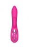 Вибратор Nalone Touch2, с клиторальным стимулятором, силиконовый, розовый, 21,8 см