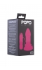 Анальная втулка TOYFA POPO Pleasure, 5 режимов вибрации, TPR, розовая, 11,9 см