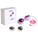 Вагинальные шарики из силикона L1 LOVE BALLS WHITE LIGHT VIOLET D 3,7 см