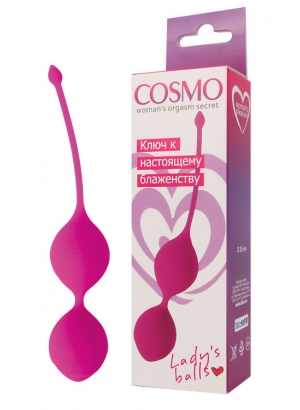 Вагинальные шарики COSMO цвет розовый D 36 мм