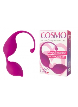Вагинальные шарики COSMO цвет розовый D 30 мм