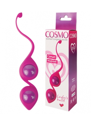 Вагинальные шарики COSMO цвет розовый D 35 мм