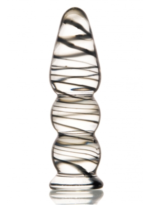 Анальная втулка Sexus Glass, стеклянная, 14,5 см, Ø3,5 см