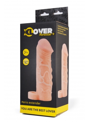 Насадка ToyFa XLover Increase+ для увеличения размера, реалистичная, с кольцом, 17 см