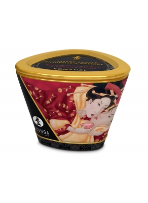 Массажное аромамасло в виде свечи Shunga «Романтика.Шампанское и клубника» (Romance), 170 мл