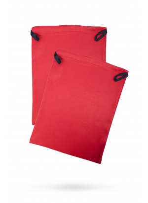 Подарочный мешок из атласа для хранения игрушек, красный, 2 шт