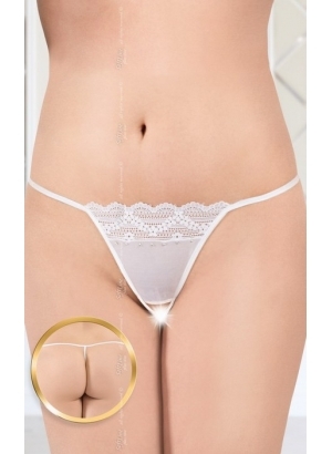 Стринги SoftLine Collection открытые белые-XL/XXXL