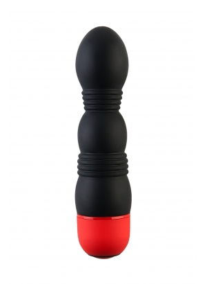 Вибратор TOYFA Black&amp;Red, 10 режимов вибрации, силиконовый, красный, 11,4 см