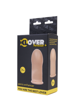 Насадка ToyFa XLover Increase+, удлиняющая пенис на 9 см