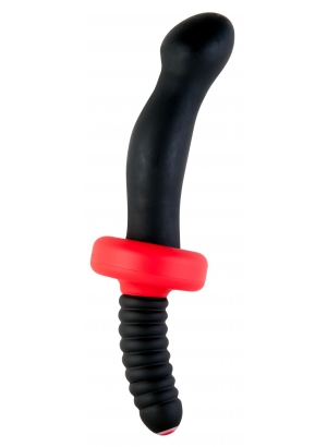 Анальный вибратор TOYFA Black&amp;Red, силиконовый, черный, 16,5 см