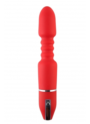 Вибратор TOYFA Black&amp;Red, 10 режимов вибрации, красный, 28 см, Ø4,5 см