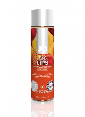 Съедобный лубрикант со вкусом персика  JO H2O Lubricant Peachy Lips 120 мл