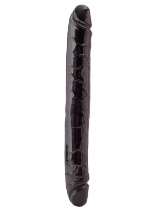 Двусторонний фаллоимитатор TOYFA Black&amp;Red, чёрный, 32 см