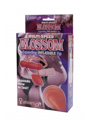 Анальный вибратор Dream Toys Blossom надувной, латекс, розовый, 12,5 см