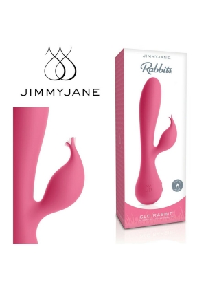 Вибромассажер Jimmyjane Glo Rabbit Heating Pink