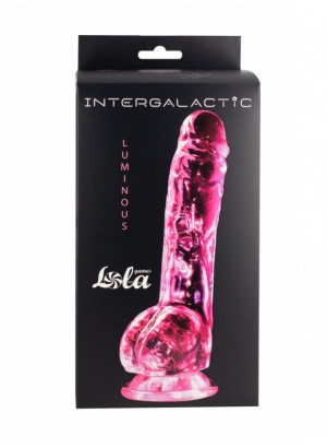 Фаллоимитатор Intergalactic Luminous Pink, 20 см